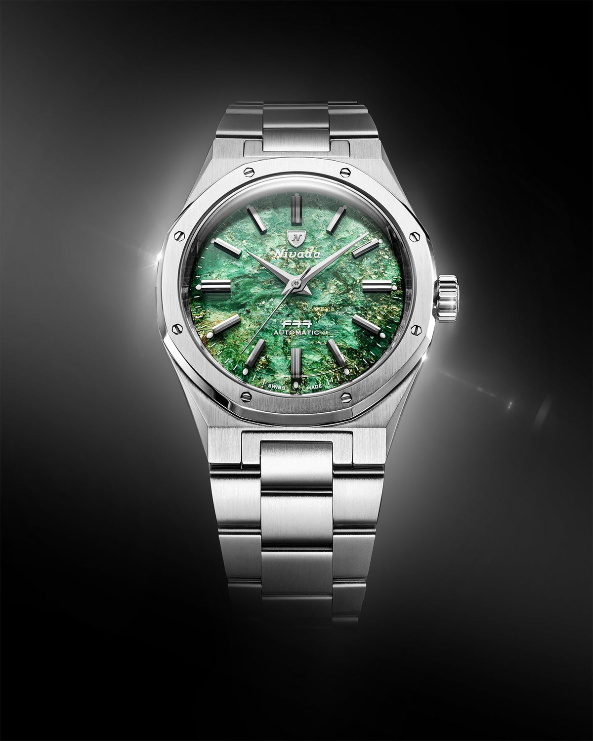 Nivada F77 Green Aventurine MK2 38mm, fata