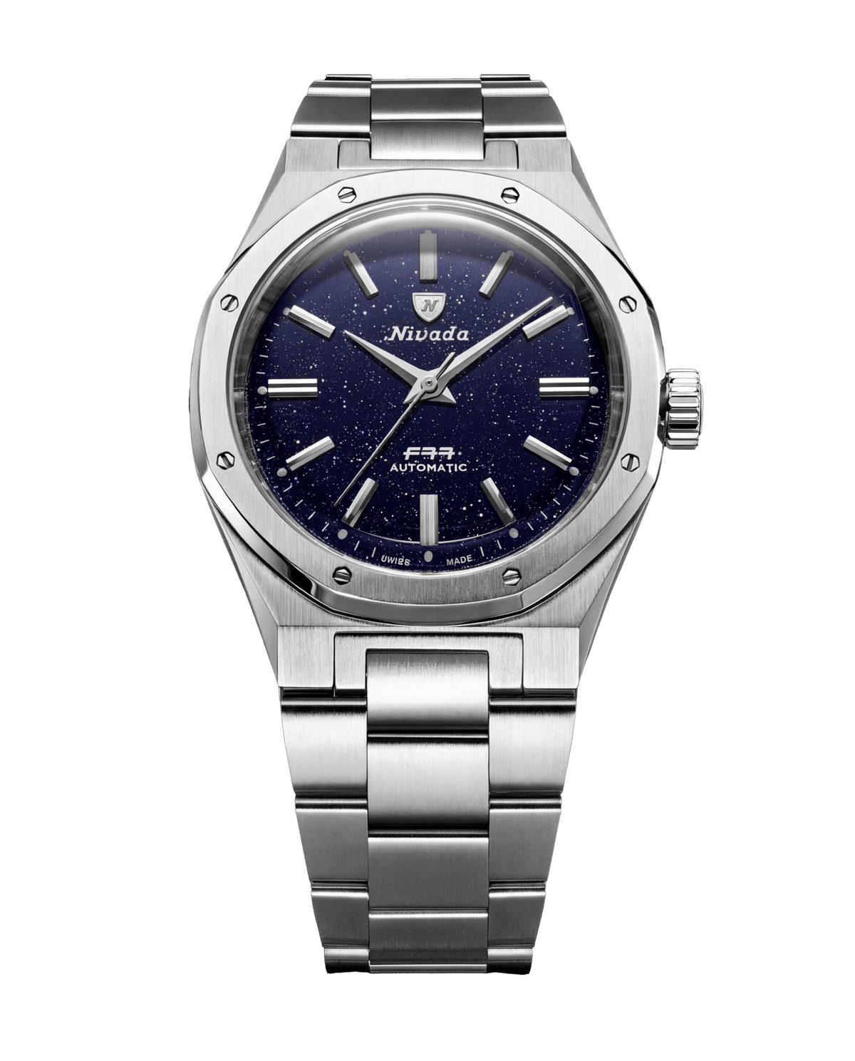 Nivada F77 Aventurine - detaliu cadran
