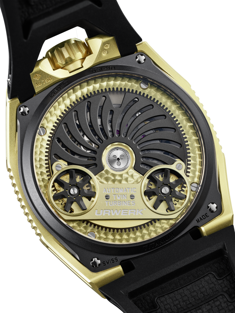URWERK UR-150 Golden Scorpion - fund carcasa