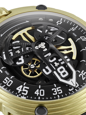 URWERK UR-150 Golden Scorpion - detaliu cadran