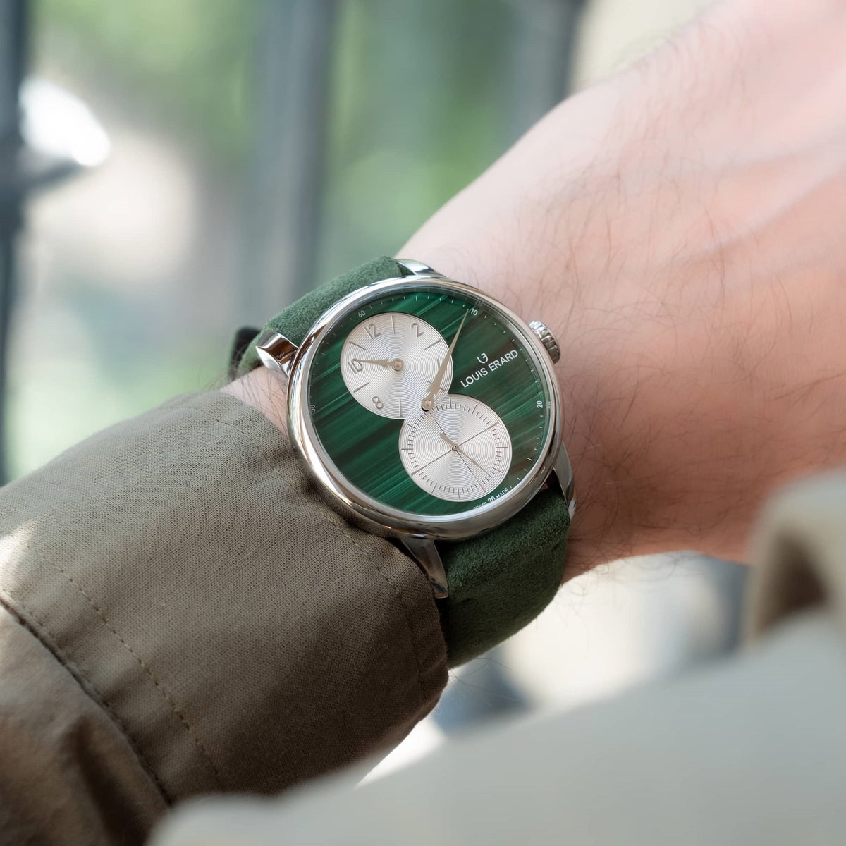 Ceas Louis Erard Régulateur Malachite